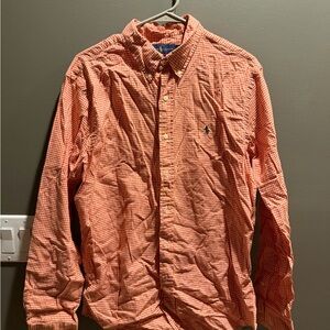 Ralph Lauren Orange Gingham Shirt
